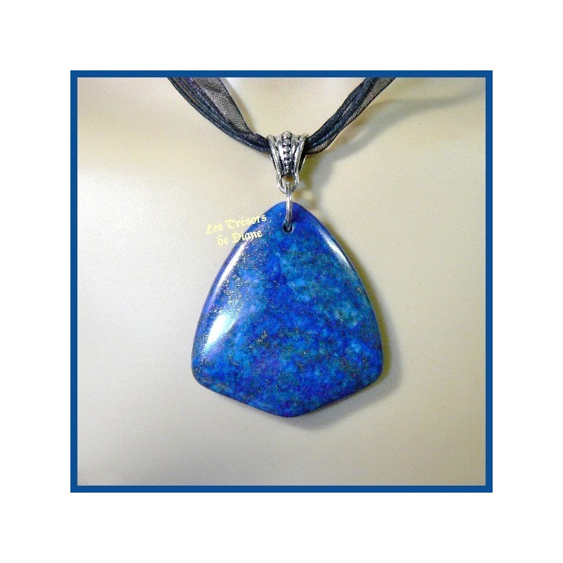 Pendentif rectangulaire en Lapis Lazuli naturel