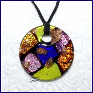 Pendentif MONDRIAN style MURANO