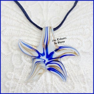 Pendentif Etoile de Mer en verre