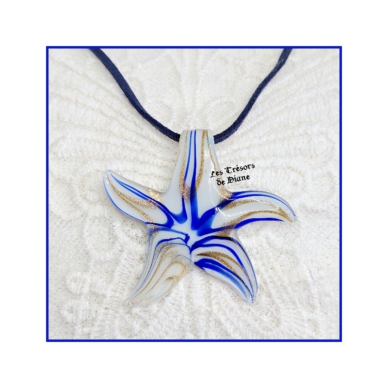 Pendentif Etoile de Mer en verre